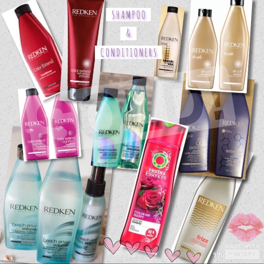 Now you will see shampoo and conditioners
